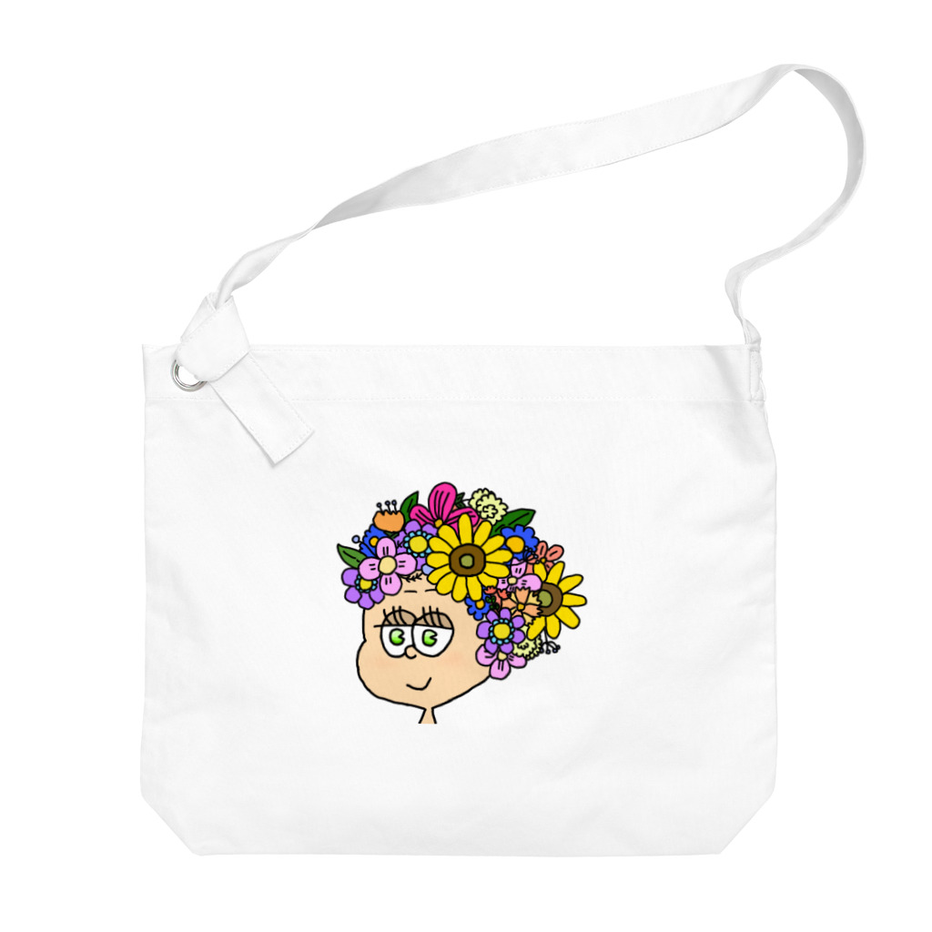 AYA_soundのflower girl Big Shoulder Bag