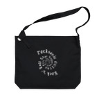 Rebelle Débutantの渦巻きLOGO（白Logo ver） Big Shoulder Bag