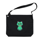 menu_shopのbig_ゆめみるねこ Big Shoulder Bag