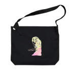 honey bunnyの髪に花をつけた女の子 Big Shoulder Bag