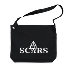 SCARSのSCARS　ロゴ（白） Big Shoulder Bag
