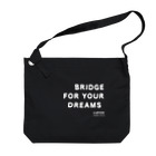 D-BRIDGEのB -F-D_Black  Big Shoulder Bag