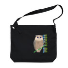 LalaHangeulのHORNED OWL (ミミズク) Big Shoulder Bag