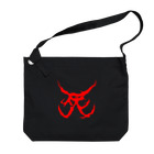 Hachijuhachiの死　DEATH METAL LOGO RED Big Shoulder Bag