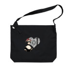 海賊猫 cocoのKeep Calm and Goth On♱マリー・アントワネット『Masquerade』♱黒ロリ ゴスロリ ゴシック  Big Shoulder Bag