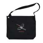 Ashidoriの水引の鶴 Big Shoulder Bag