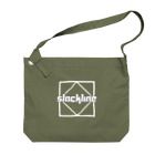 LINE RIDERのLINE RIDER　SLACKLINE　ブロック01(白) Big Shoulder Bag