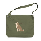 3びきのおいぬさまのshibainu momo Big Shoulder Bag