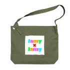 JamyJamyStudioのJamyJamyStudio公式ロゴ「NICE色」 Big Shoulder Bag