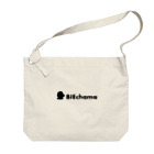 NagaChika（えぬどっと屋）のアマビエ BIEchama ロゴ Big Shoulder Bag