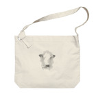 ushi to hitoのshiro-ushi(mono) Big Shoulder Bag