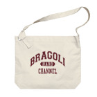 BRAGOLI 旗艦店のカレッジロゴ② Big Shoulder Bag