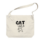 スナックキミドリ -購買部-のCATさん Big Shoulder Bag