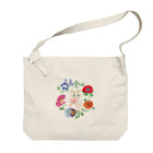 mitsuami_witchのSpring flower&Cat Big Shoulder Bag
