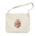 うさぎのうみちゃんねるショップのPets for You作品〜お茶わんうみ（赤ちゃんVer.） Big Shoulder Bag