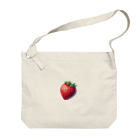 strawberry168のイチゴ柄 Big Shoulder Bag