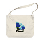 Anna’s galleryのBlue Rose Big Shoulder Bag