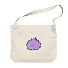 KIKITEKI_LABORATORYのけむくじゃらちゃん(紫) Big Shoulder Bag