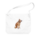 愛犬太郎のグッズの黄昏太郎【柴犬】 Big Shoulder Bag