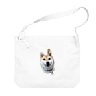 つくしミッフィーあかりのお店の柴犬あかり Big Shoulder Bag