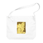 金色猫のキラキラネコ Big Shoulder Bag