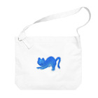 arayan😍ライフシフターの青いネコ Big Shoulder Bag