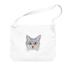 れいにゃん堂&れいにゃあ～と😺のチョークアートのキジトラ猫😸 Big Shoulder Bag