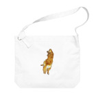 flatcoatedretrieverのgolden retriever Big Shoulder Bag