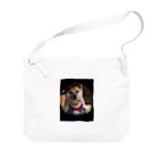 117hibikiの柴犬COOUo･ｪ･oU Big Shoulder Bag