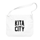 JIMOTOE Wear Local Japanの北区 KITA CITY ロゴブラック Big Shoulder Bag