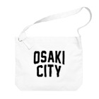 JIMOTOE Wear Local Japanの大崎市 OSAKI CITY　ロゴブラック Big Shoulder Bag