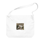 TAIYO 猫好きのフォトプリント美形白猫 Big Shoulder Bag