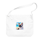 Horizon360のシャム猫のサファイヤ海に輝く Big Shoulder Bag