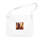 ANTARESの夕方の黄昏　柴犬 Big Shoulder Bag