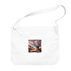 bobokeの桜 Big Shoulder Bag