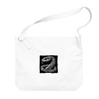 Bonmaru☆ぼんまるのモノクロ蛇のタペストリー Big Shoulder Bag