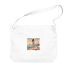 inuneko2004の海辺の女の子 Big Shoulder Bag