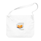 萌え断グッズのオレンジの断面 -隠れハート- Big Shoulder Bag