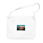 KSK SHOPの海と夕陽のコントラスト Big Shoulder Bag