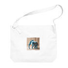 Hamatsukiの象（折り紙風アート） Big Shoulder Bag