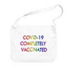 でおきしりぼ子の実験室のCOVID-19_ワクチン完全接種済み ビッグショルダーバッグ