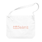 BeansショップのBeansオレンジロゴ Big Shoulder Bag
