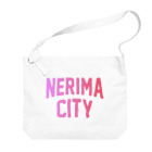 JIMOTO Wear Local Japanの練馬区 NERIMA CITY ロゴピンク Big Shoulder Bag