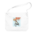 nidan-illustrationの!RIDE! (CARTOON STYLE) Big Shoulder Bag