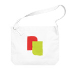 minimaltのミニマリズムデザインな気分　モダン赤と黄 Big Shoulder Bag