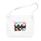 揺れるブヒ犬 Wiggly Pooch の踊るフレブル隊 Big Shoulder Bag