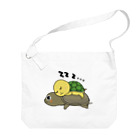 chicodeza by suzuriのすっぽんと緑亀 Big Shoulder Bag