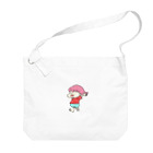 かまねりショップの走る子ちゃん Big Shoulder Bag