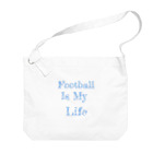 Anna’s galleryのFootball Is My Life Big Shoulder Bag