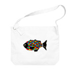 Yamadatinkuの謎の魚 Big Shoulder Bag